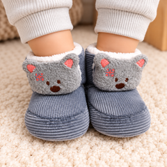 Grey Cat Fur Shoes - SB-51