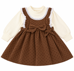 Brown Bow Frock - FG-32