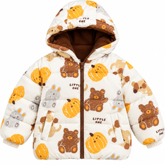 White Pumpkin Puffer Jacket - PB-05
