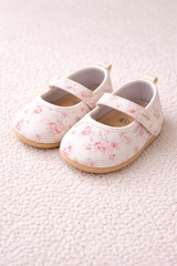 White Floral Shoes - SG-17