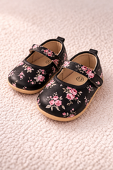 Black Floral Shoes - SG-18
