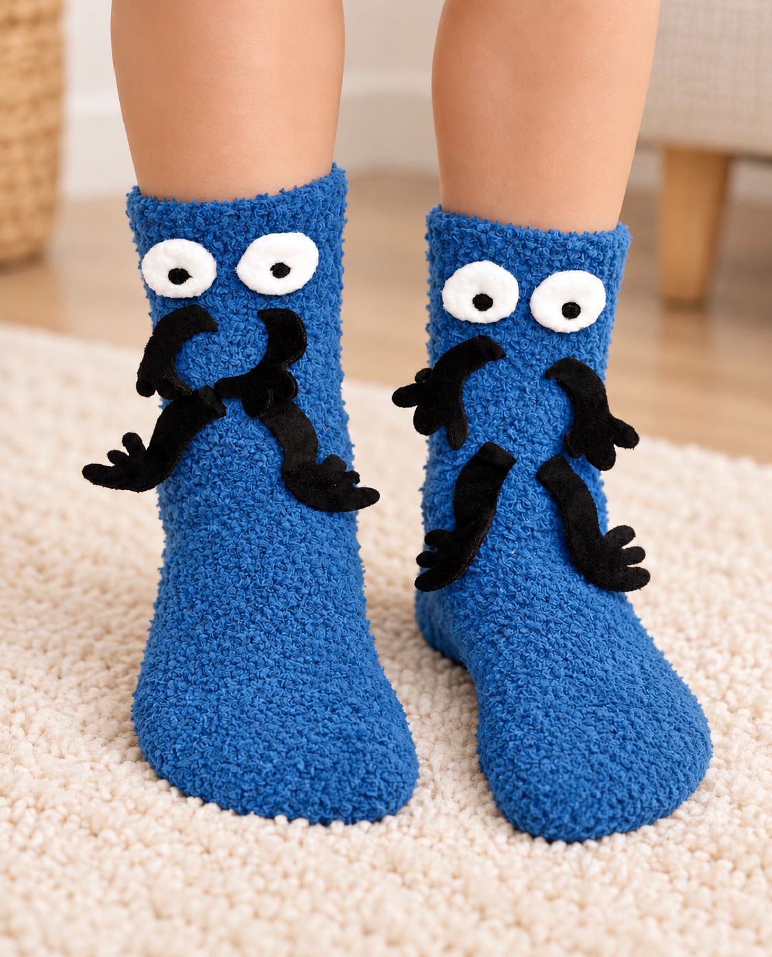 Blue Cartoon Socks - WS-13
