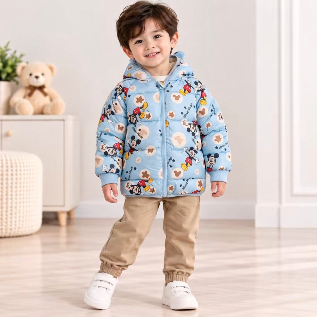 Blue Micky Puffer Jacket - PB-01