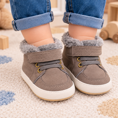 Brown Fleece Shoes - SB-04