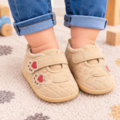 Beige Quilted Shoes - SG-08