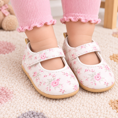White Floral Shoes - SG-17