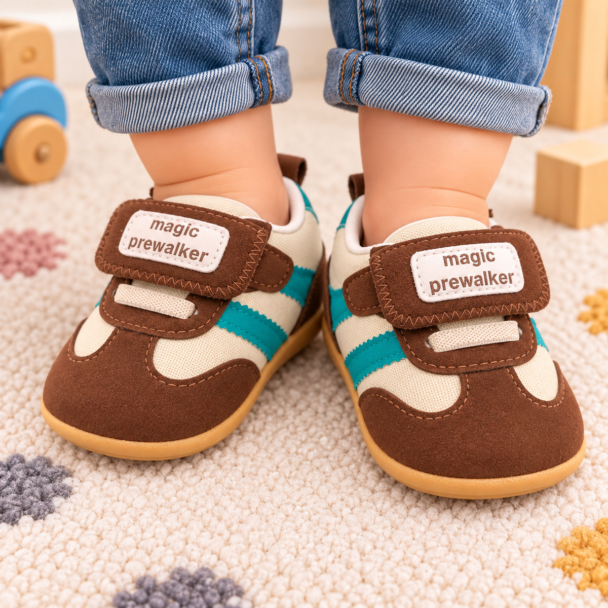 Brown Stripped Shoes - SB-02