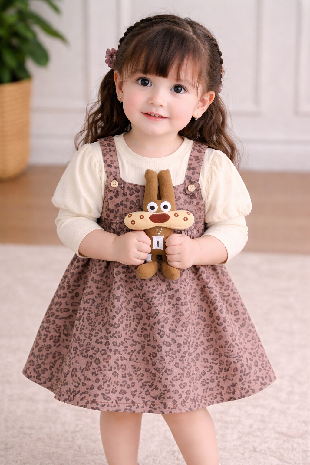 Cartoon Tiger Print Frock - FG-17