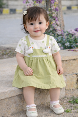 Green Duck Girl Frock - FG-10