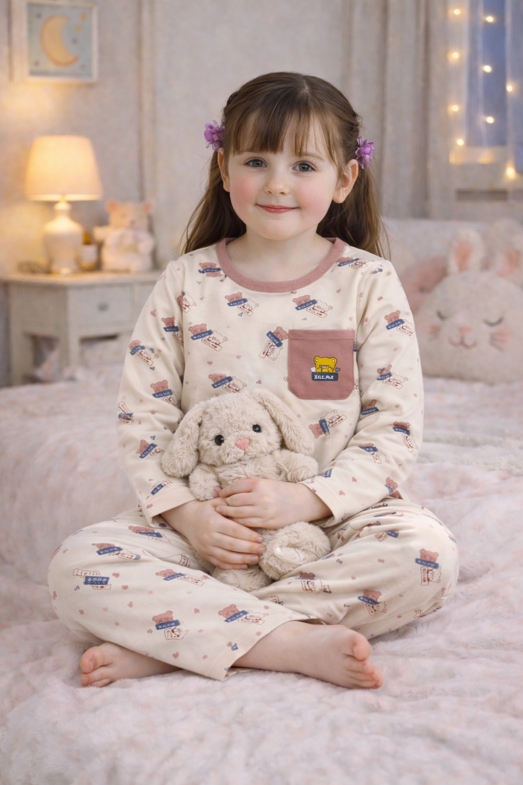 Beige Bear Shirt & Shorts - CB-05