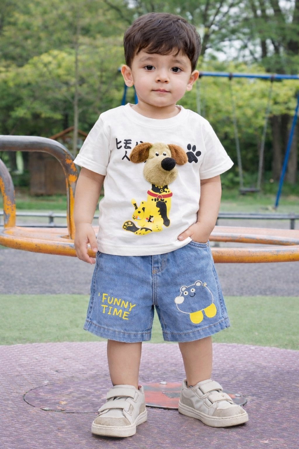 3D Shirt & Denim Shorts - DB-03
