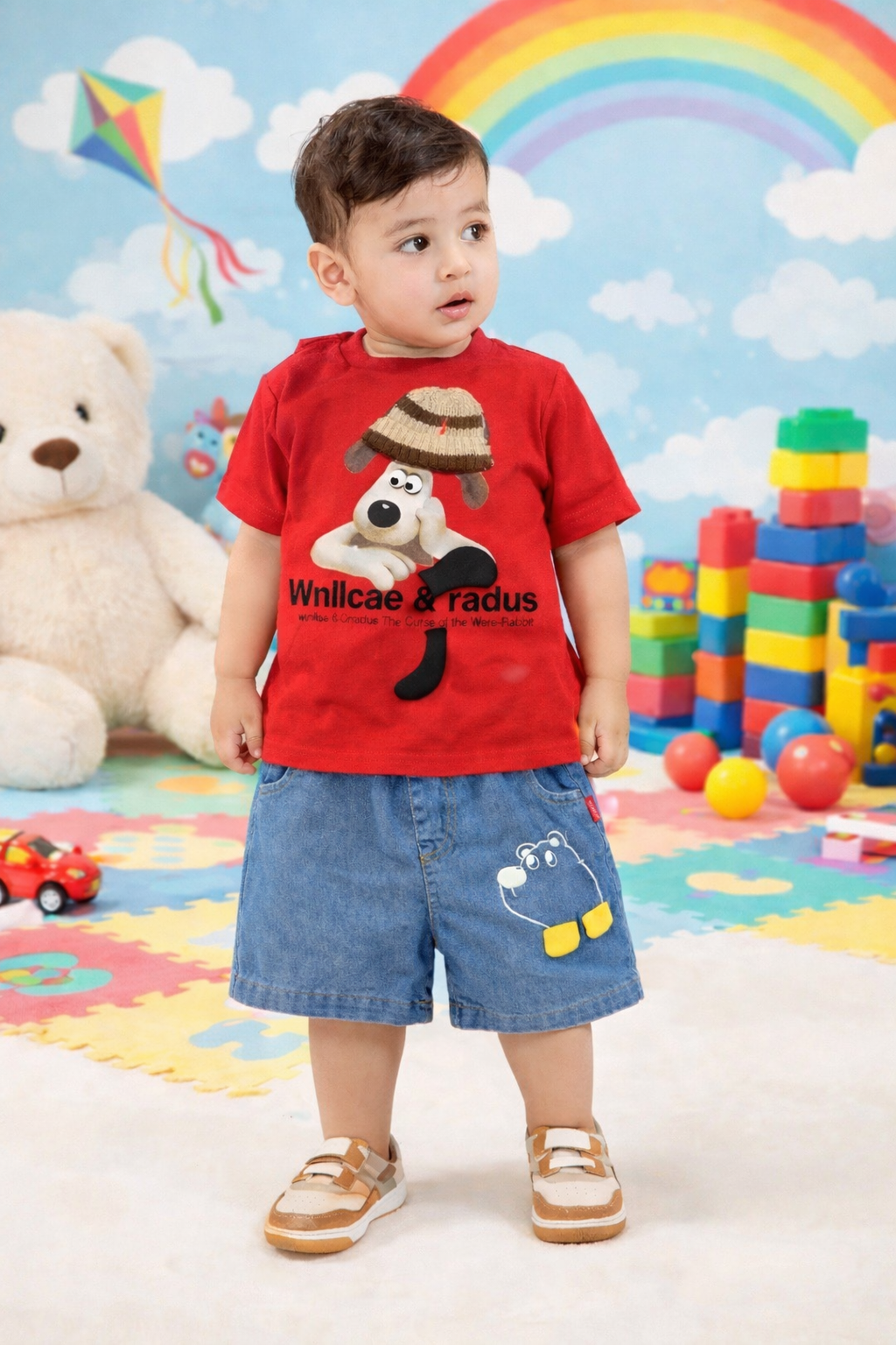 3D Shirt & Denim Shorts - DB-11