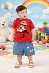3D Shirt & Denim Shorts - DB-11