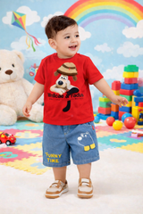 3D Shirt & Denim Shorts - DB-11