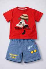 3D Shirt & Denim Shorts - DB-11