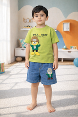 3D Shirt & Denim Shorts - DB-05