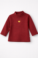 Maroon Mock Neck Shirt - MU-08