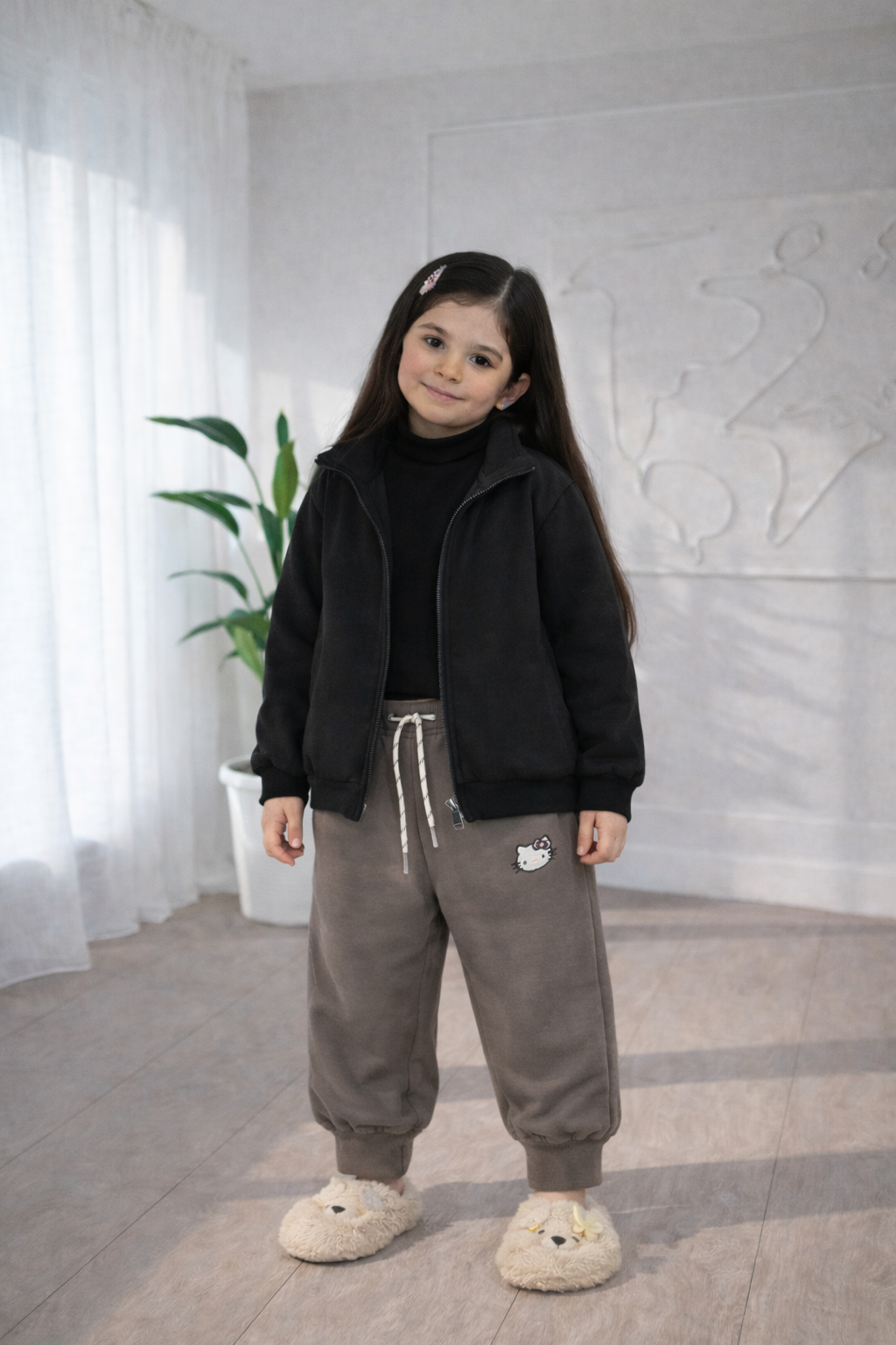 Charcoal Kitty Trouser - TG-02