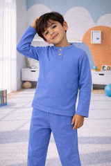 Blue Ribbed Set - TB-02