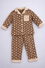 Brown Heart Nightsuit - NG-06