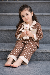 Brown Heart Nightsuit - NG-06