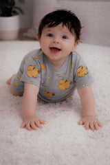 Grey Cartoon Shirt & Shorts - CB-06