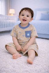 Brown Cartoon Shirt & Shorts - CB-01
