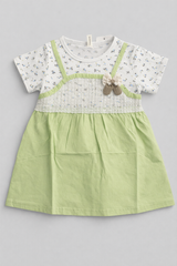 Green Bow Girl Frock - FG-09