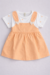 Orange Heart Girl Frock - FG-08