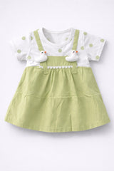 Green Duck Girl Frock - FG-10