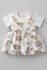 Floral Tie & Dye Frock - FG-05