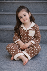 Brown Heart Nightsuit - NG-06