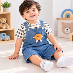 Striped 3D Cartoon Romper - RB-10