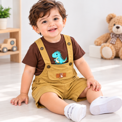 Brown Dinosaur Romper - RB-11