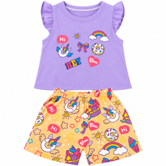 Purple Funky Shirt & Shorts - CG-23