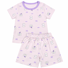 Lilac Bear Shirt & Shorts - CG-19