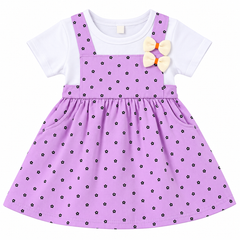 Purple Flower Frock - FG-34