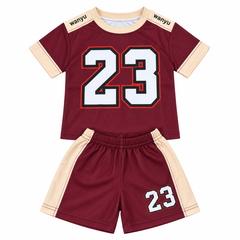 Maroon Sports Jersey Set - JG-03