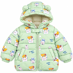 Green Cartoon Puffer Jacket - PU-01