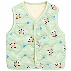 Green Cow Sleeveless Jacket - SP-08