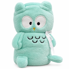 Cyan Owl Fluffy Blanket - BL-06