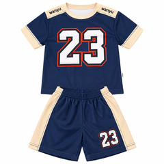Navy Blue Jersey Set - JB-02