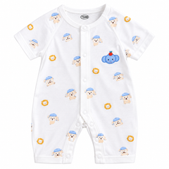 Elephant White Romper - BR-02