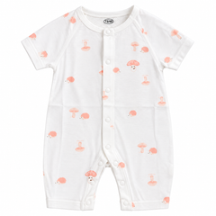 Mushroom White Romper - GR-01
