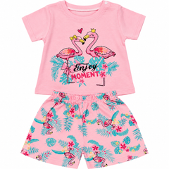 Pink Bird Shirt & Shorts - CG-22