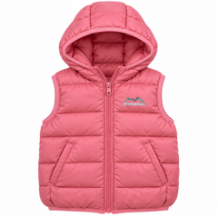 Pink Sleeveless Puffer Jacket - SP-01