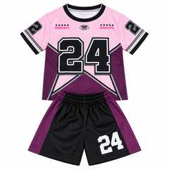 Pink Sports Jersey Set - JG-01