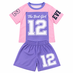 Purple Funky Jersey Set - JG-04
