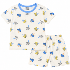 White Dinosaur Shirt & Shorts - CB-13
