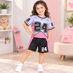 Purple Sports Jersey Set - JG-02
